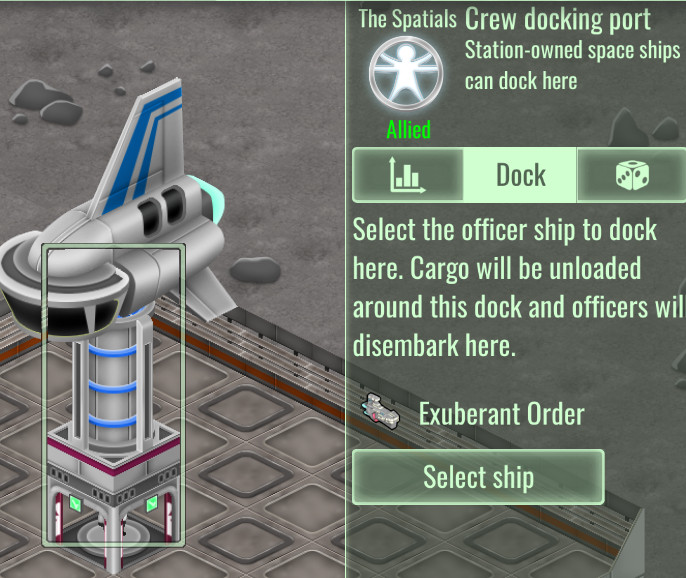 Crew dock