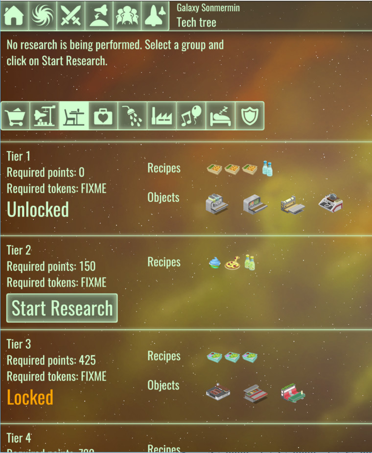 Research screen